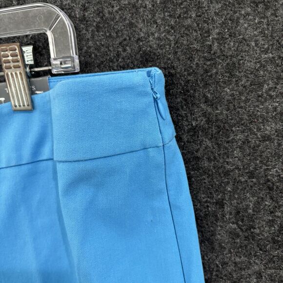 Talbots Pants Womens 16 Blue Chatham Ankle Pant Slim Leg Dress Stretch Side Zip - Picture 2 of 13
